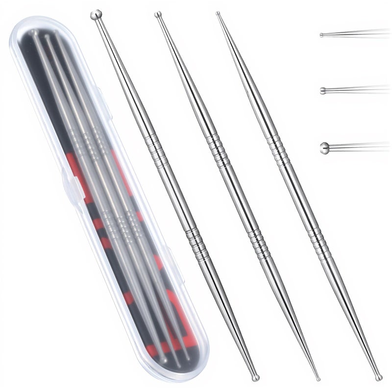 Ymapinc 3Pcs Acupuncture Pens for Neck and Shoulder Massage, Facial Reflexology Trigger Point Tool, Face Pressure Muscle Release for Feet, Legs, Neck, Back, Athletes Physical Use